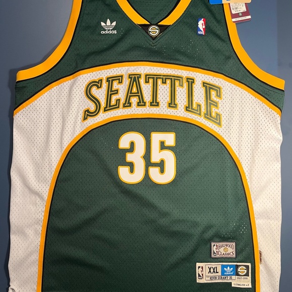 Mitchell & Ness Other - KD Kevin Durant Seattle Super Sonic’s Authentic Mitchell & Ness Adidas Vintage